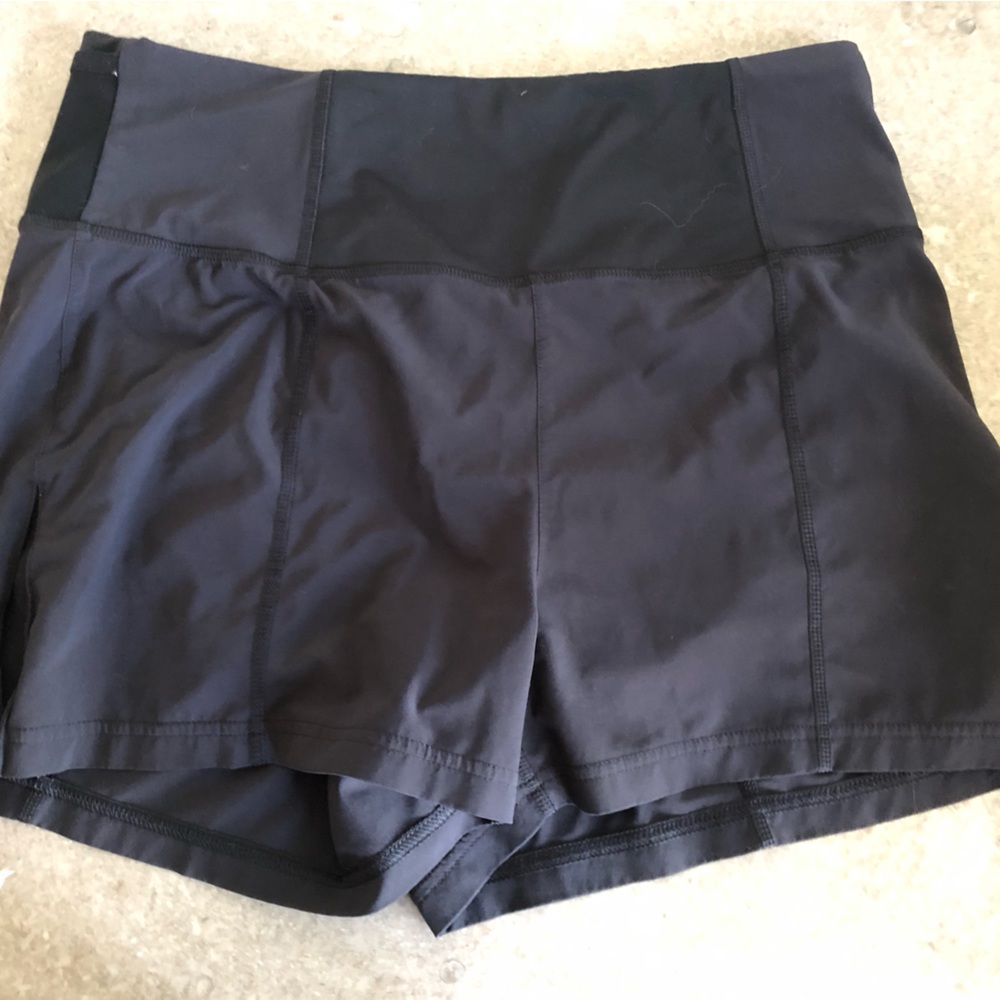 Lucy Black Running Shorts High Waisted Medium
